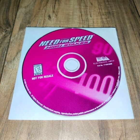 Need for Speed High Stakes (PC, 1999) PC - NO BOX, CD-ROM DISC WITH SLEEVE ONLY - Picture 1 of 5